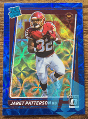 2021 Panini Donruss Optic Blue Scope Rated Rookie #297 Jaret Patterson